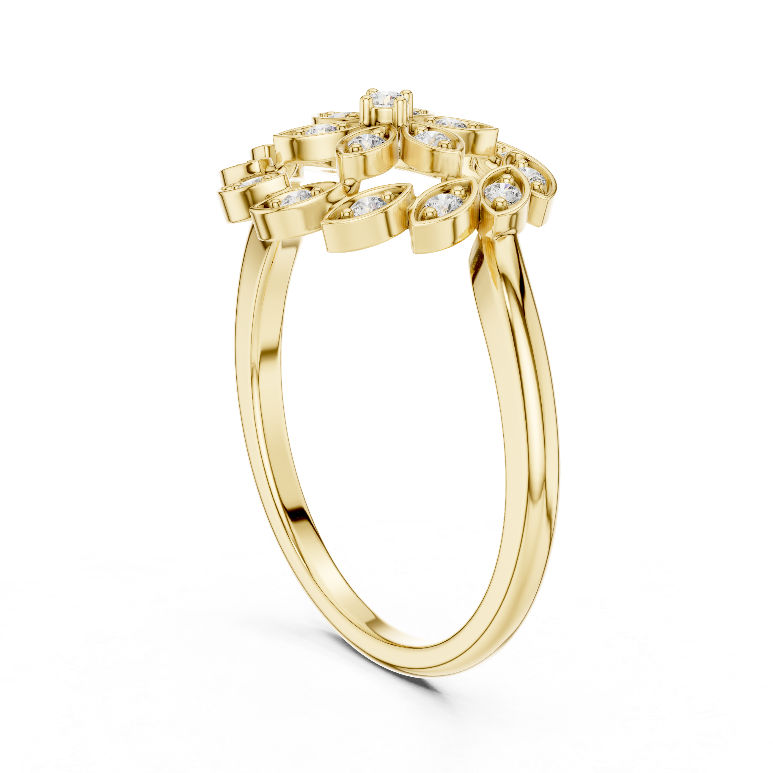 Summit Peak lab grown diamond ring