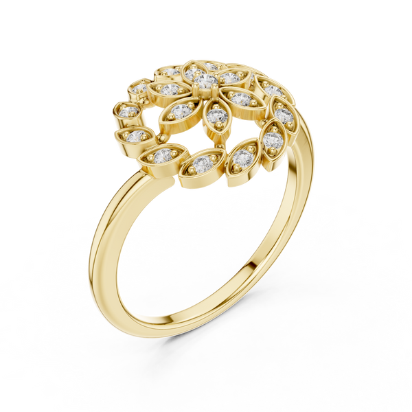 Summit Peak lab grown diamond ring