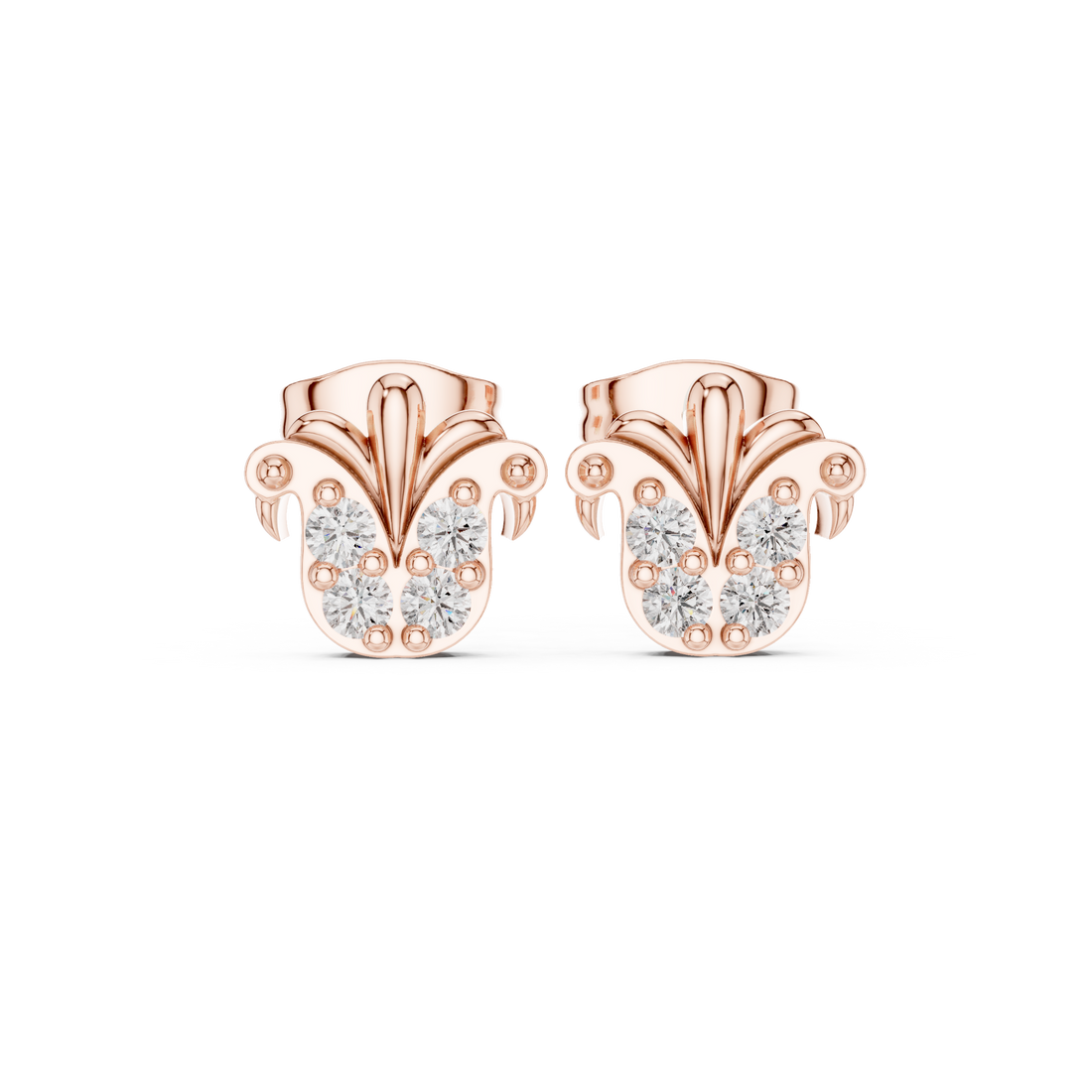 Tailor Made lab grown diamond earring design