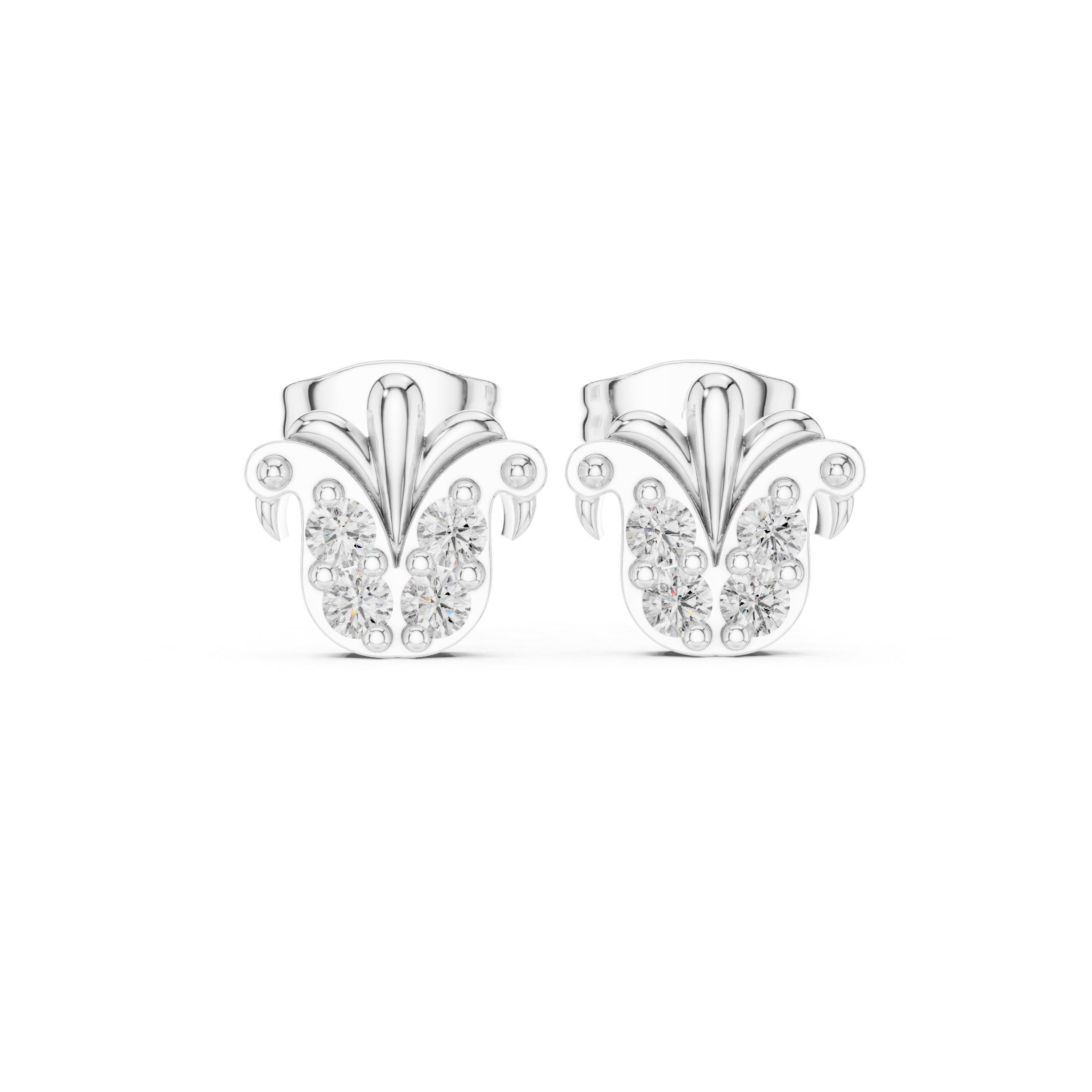 Tailor Made lab grown diamond earring design
