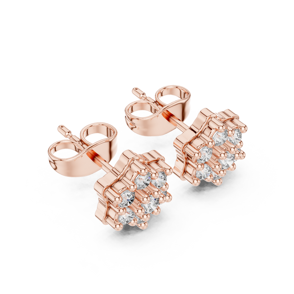 Home Spun lab grown diamond earring design