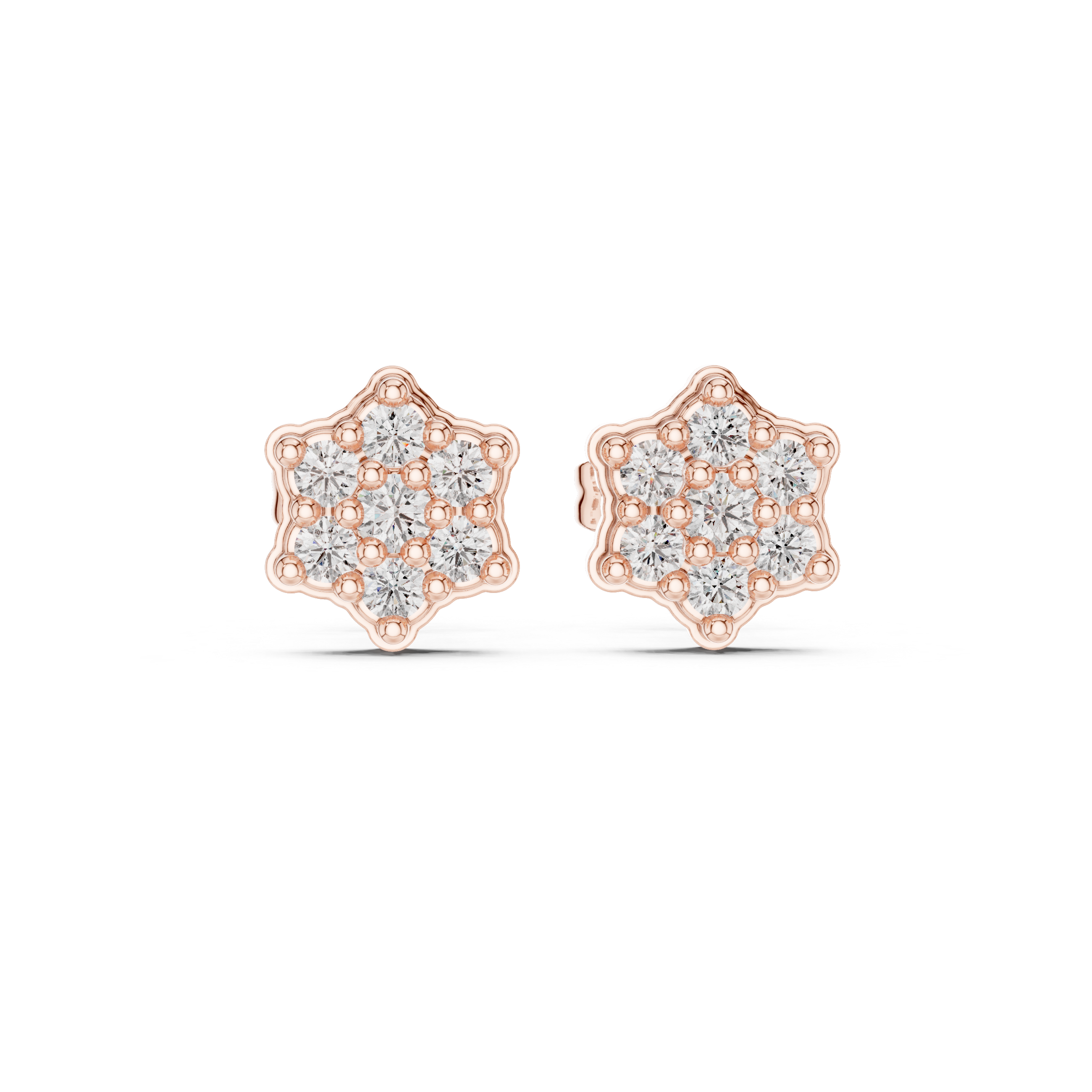 Home Spun lab grown diamond earring design