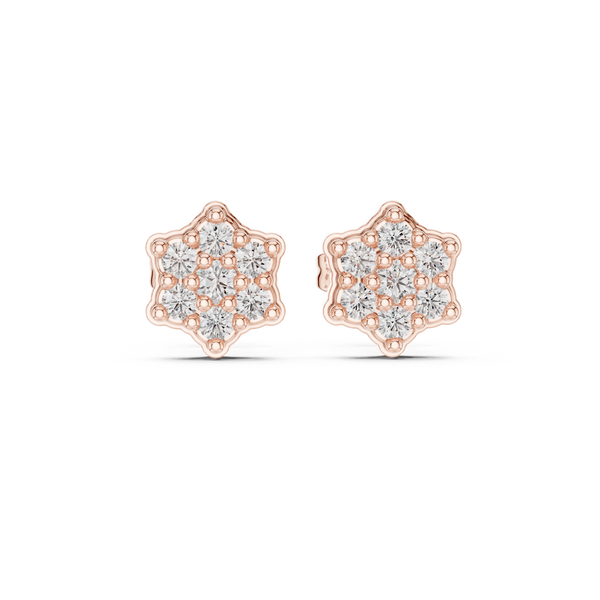 Home Spun lab grown diamond earring design