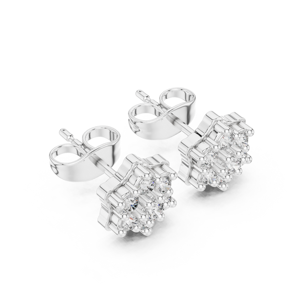 Home Spun lab grown diamond earring design