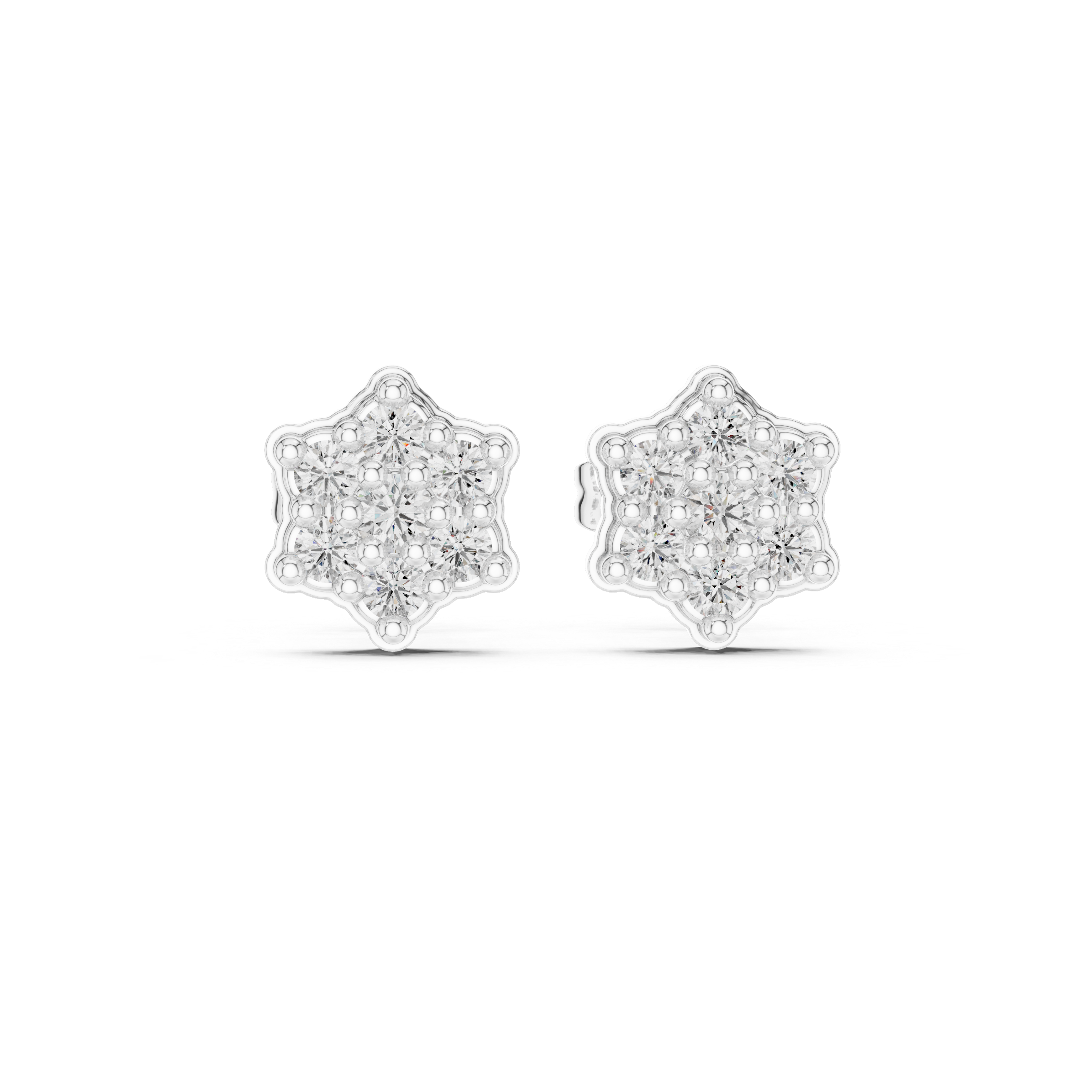 Home Spun lab grown diamond earring design