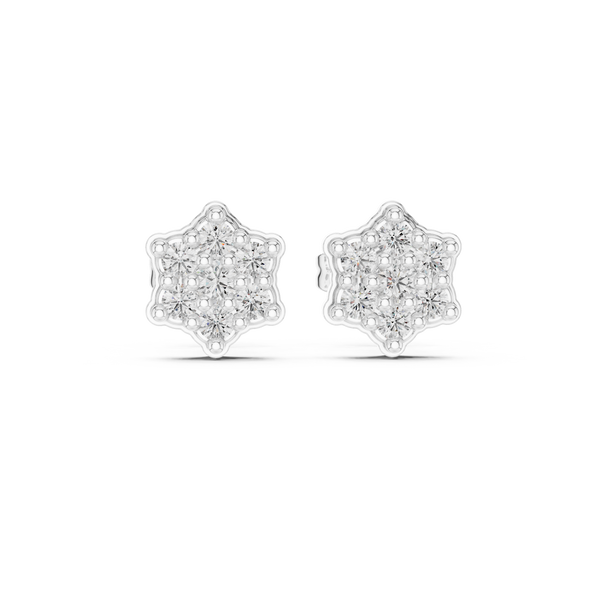 Home Spun lab grown diamond earring design