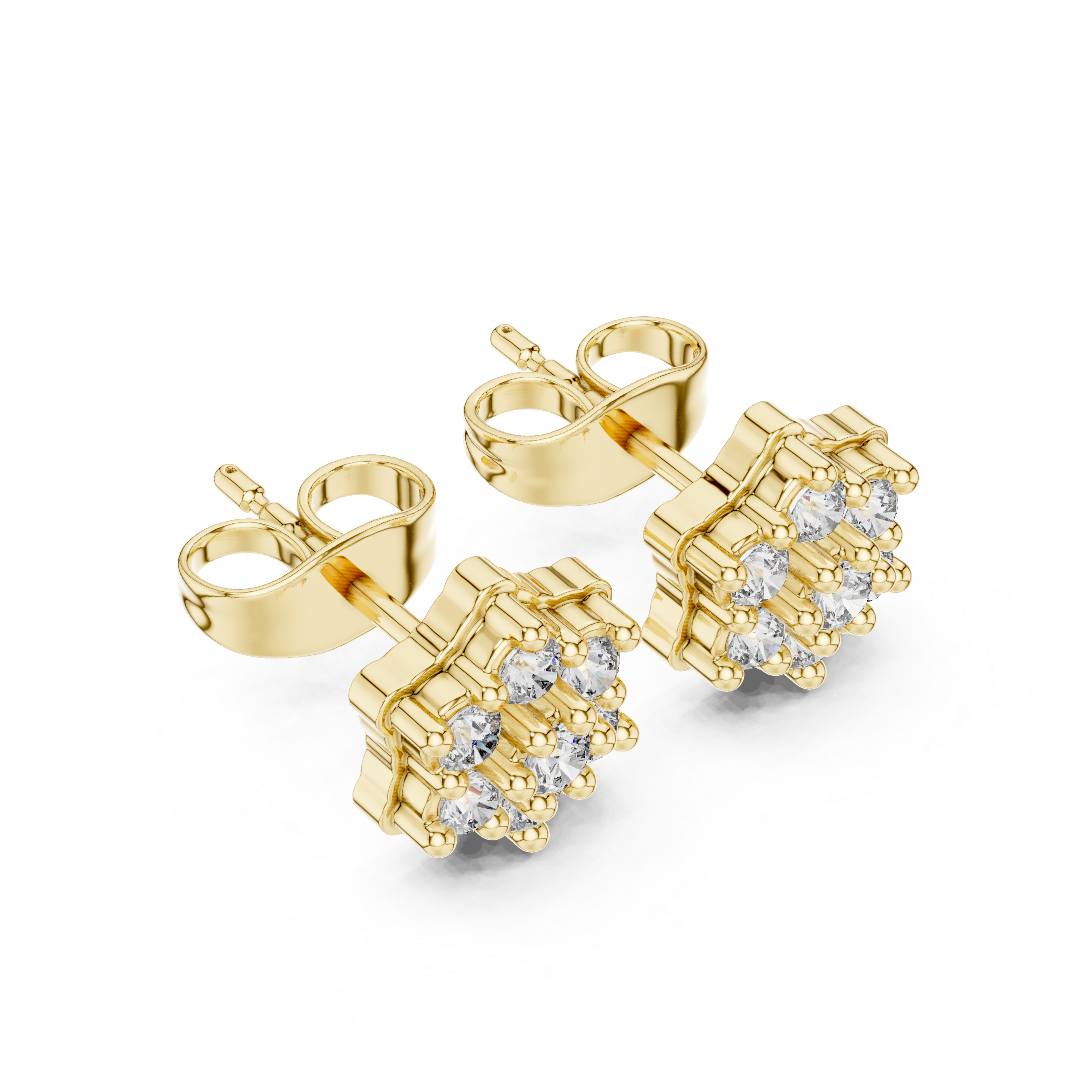 Home Spun lab grown diamond earring design