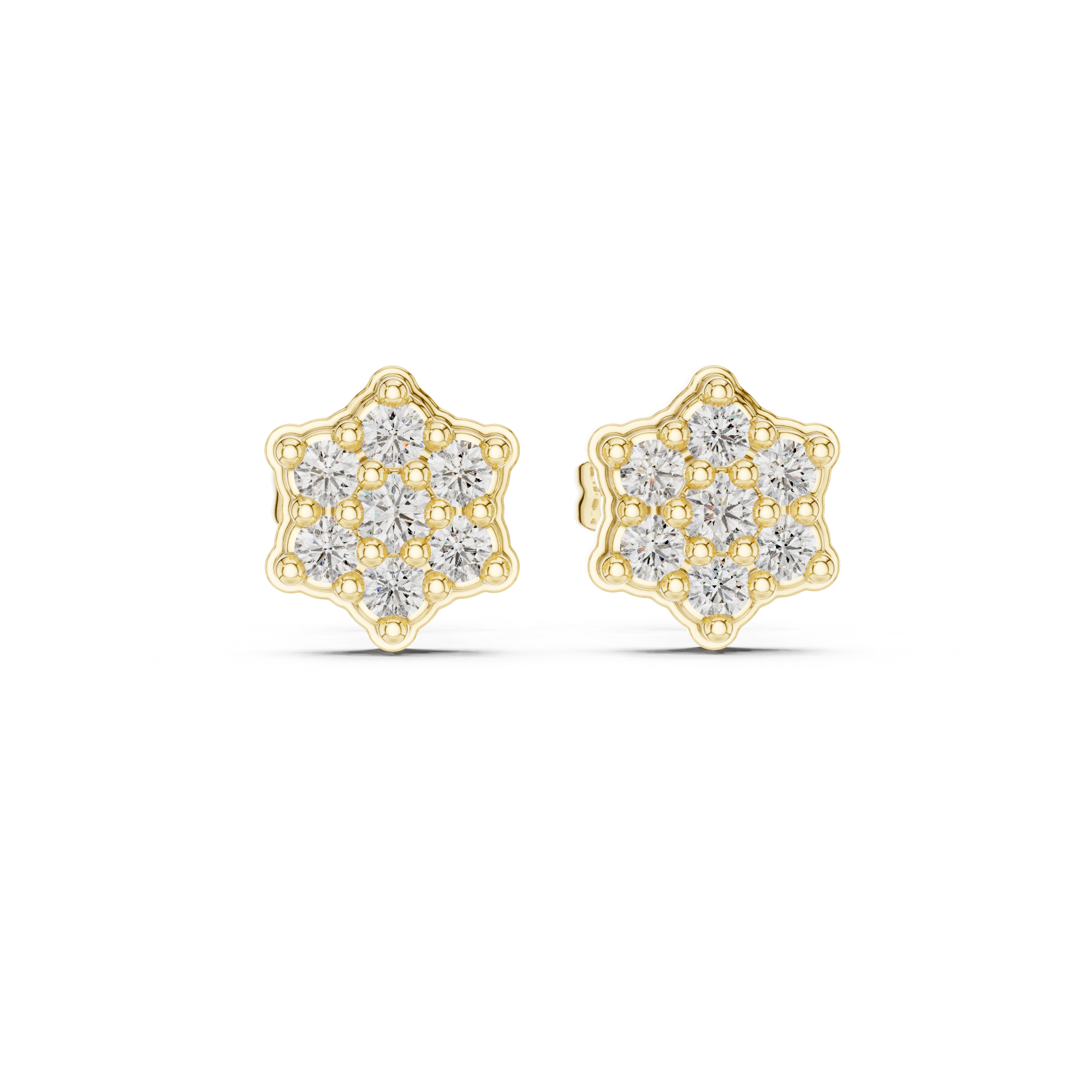 Home Spun lab grown diamond earring design