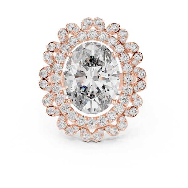 Crest Wave lab grown diamond ring