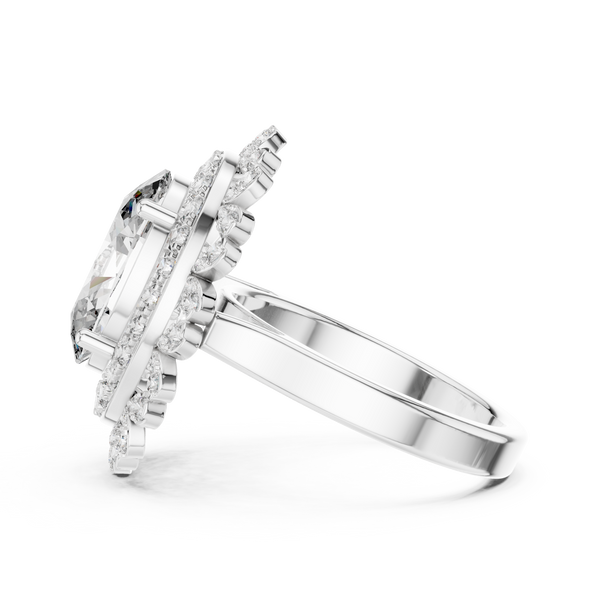 Crest Wave lab grown diamond ring