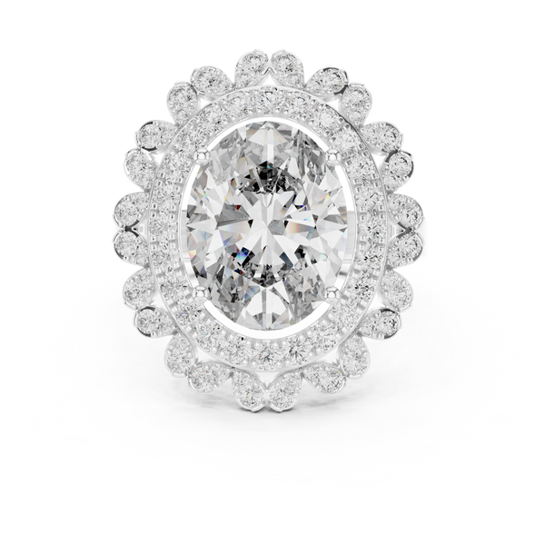 Crest Wave lab grown diamond ring