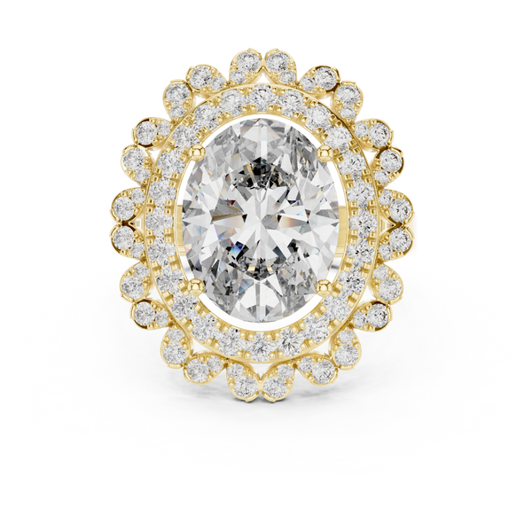 Crest Wave lab grown diamond ring