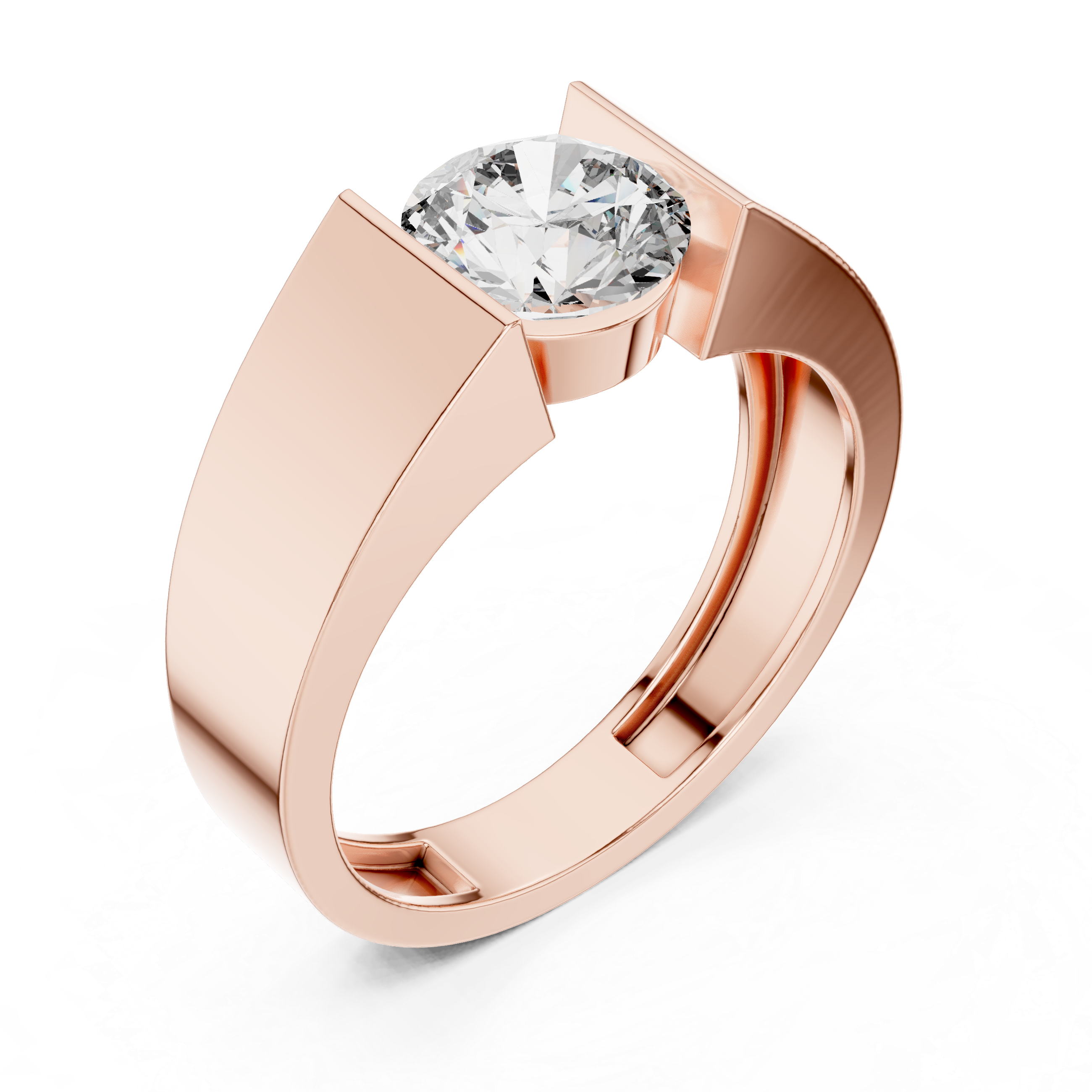 Silk Thread lab grown diamond ring