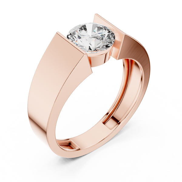 Silk Thread lab grown diamond ring