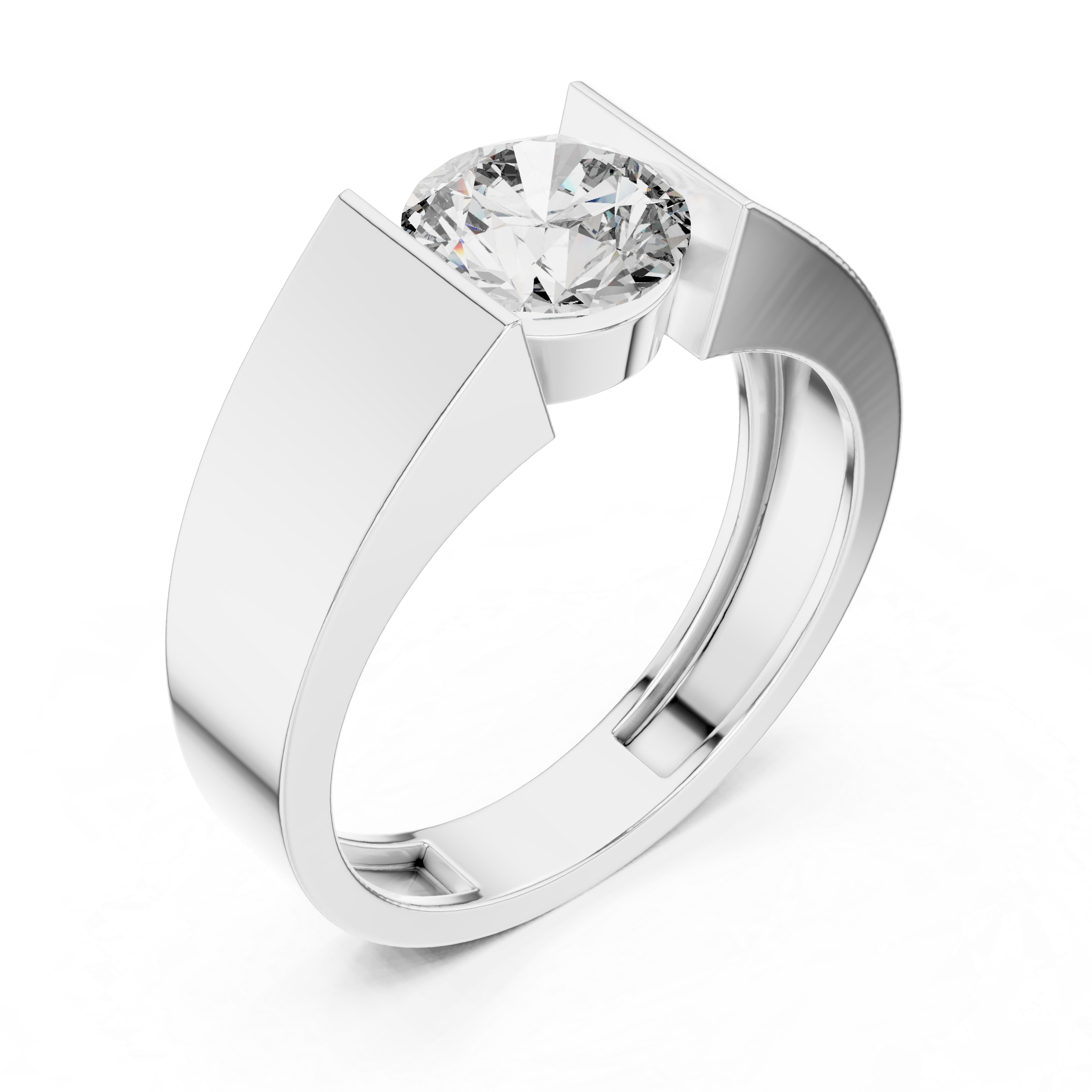 Silk Thread lab grown diamond ring