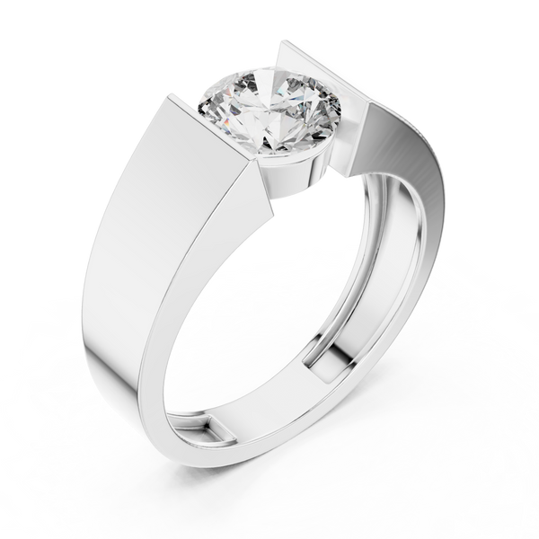 Silk Thread lab grown diamond ring