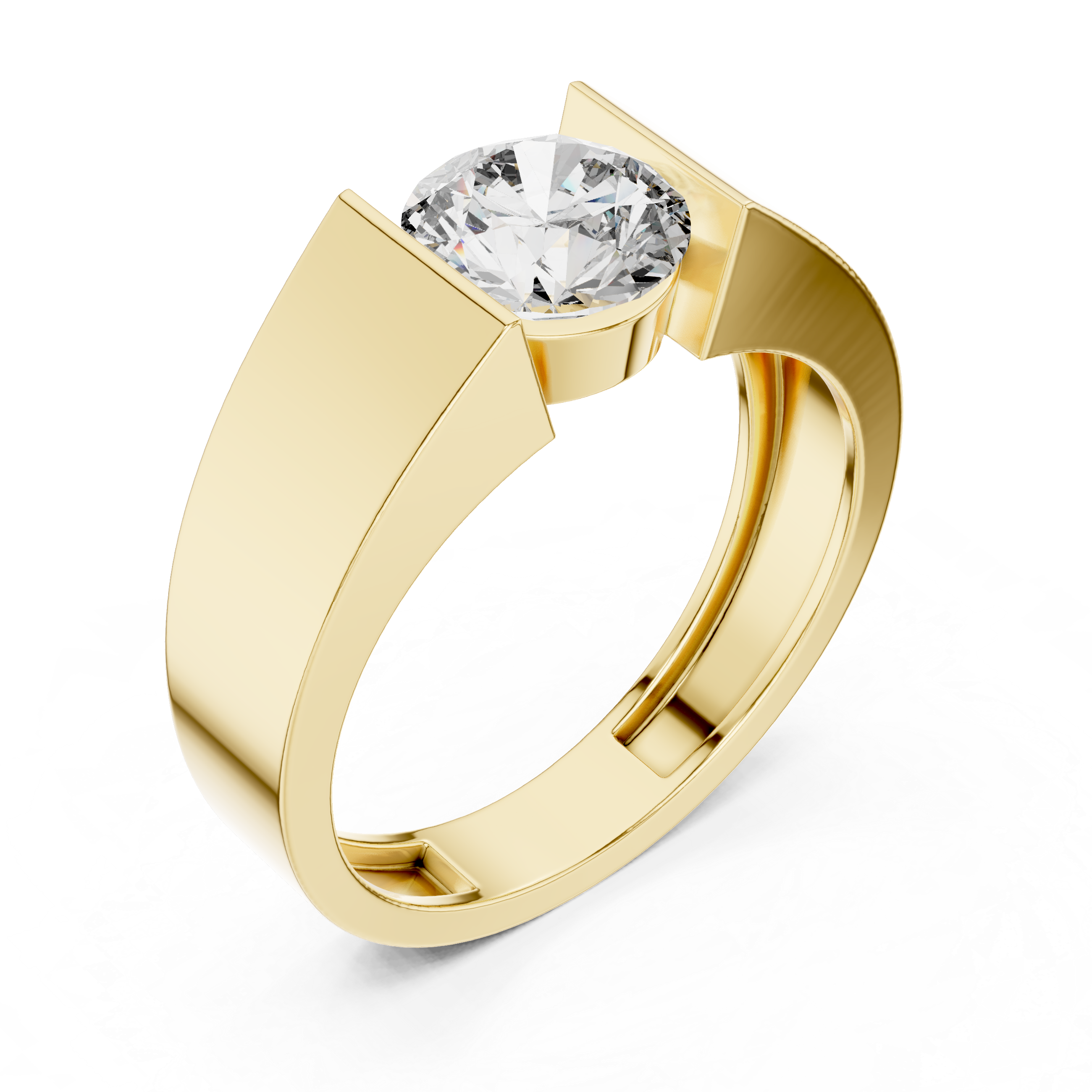 Silk Thread lab grown diamond ring
