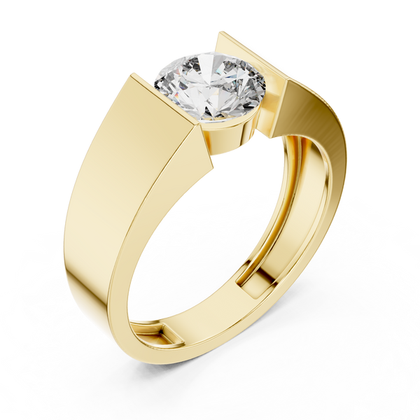 Silk Thread lab grown diamond ring