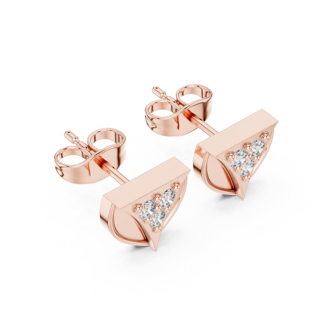 Royal Flush lab grown diamond earring design