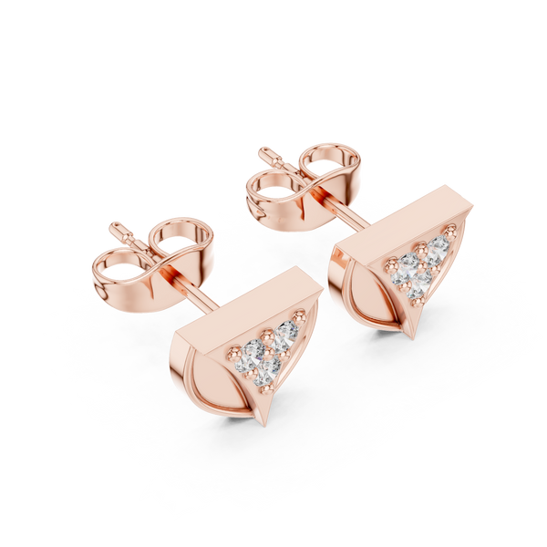 Royal Flush lab grown diamond earring design