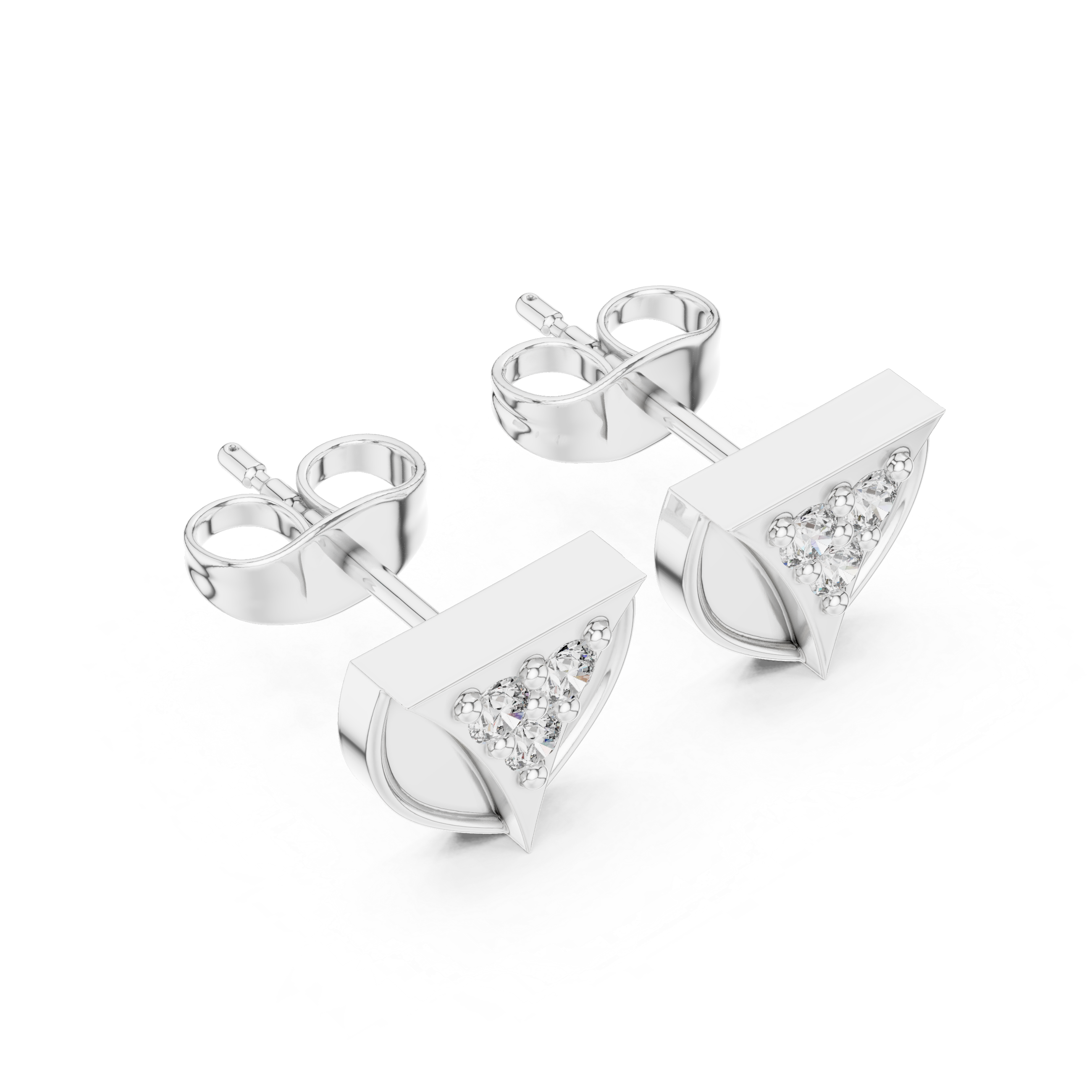 Royal Flush lab grown diamond earring design
