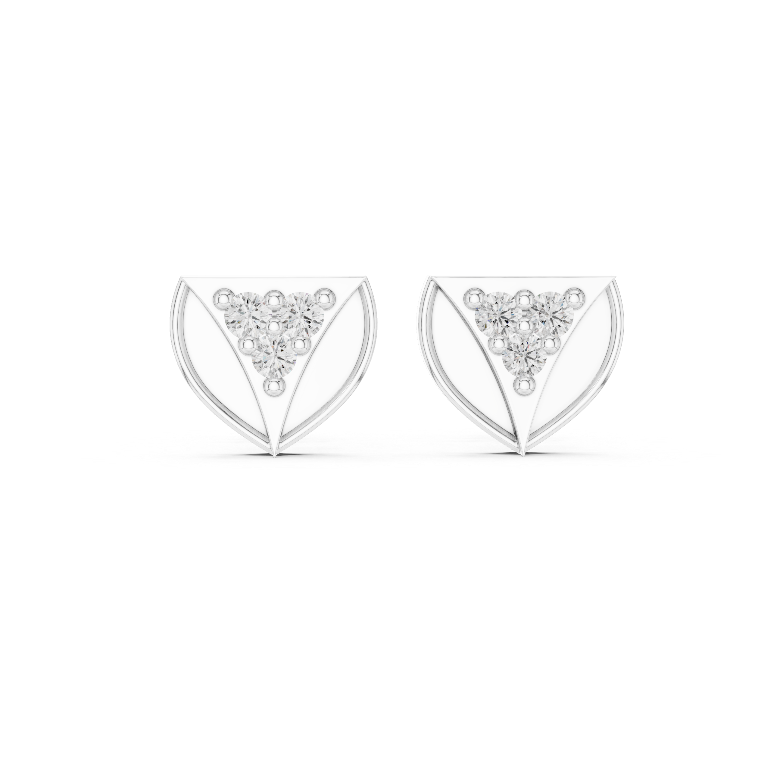Royal Flush lab grown diamond earring design