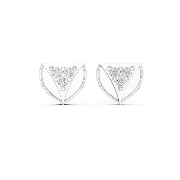 Royal Flush lab grown diamond earring design