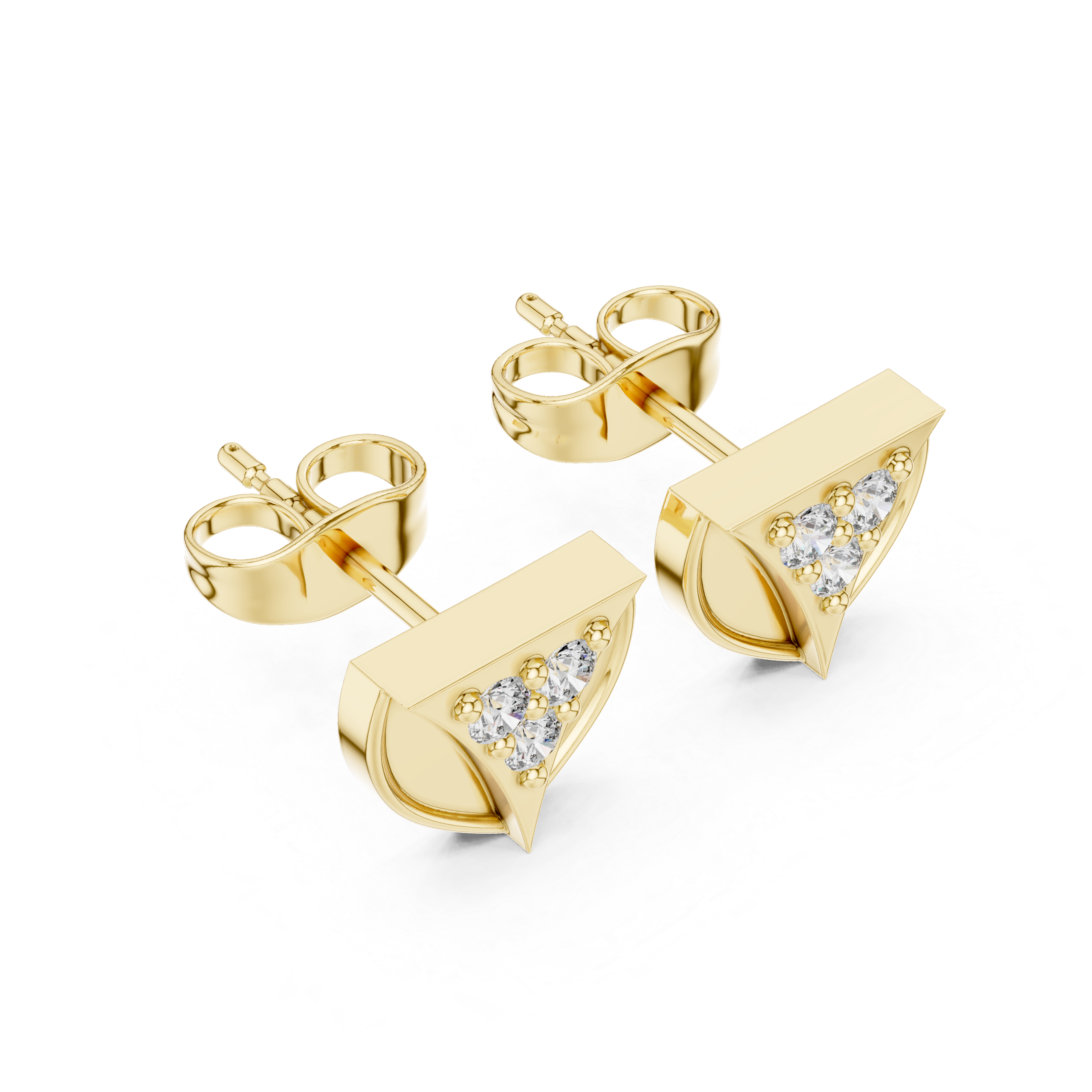 Royal Flush lab grown diamond earring design