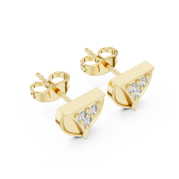 Royal Flush lab grown diamond earring design