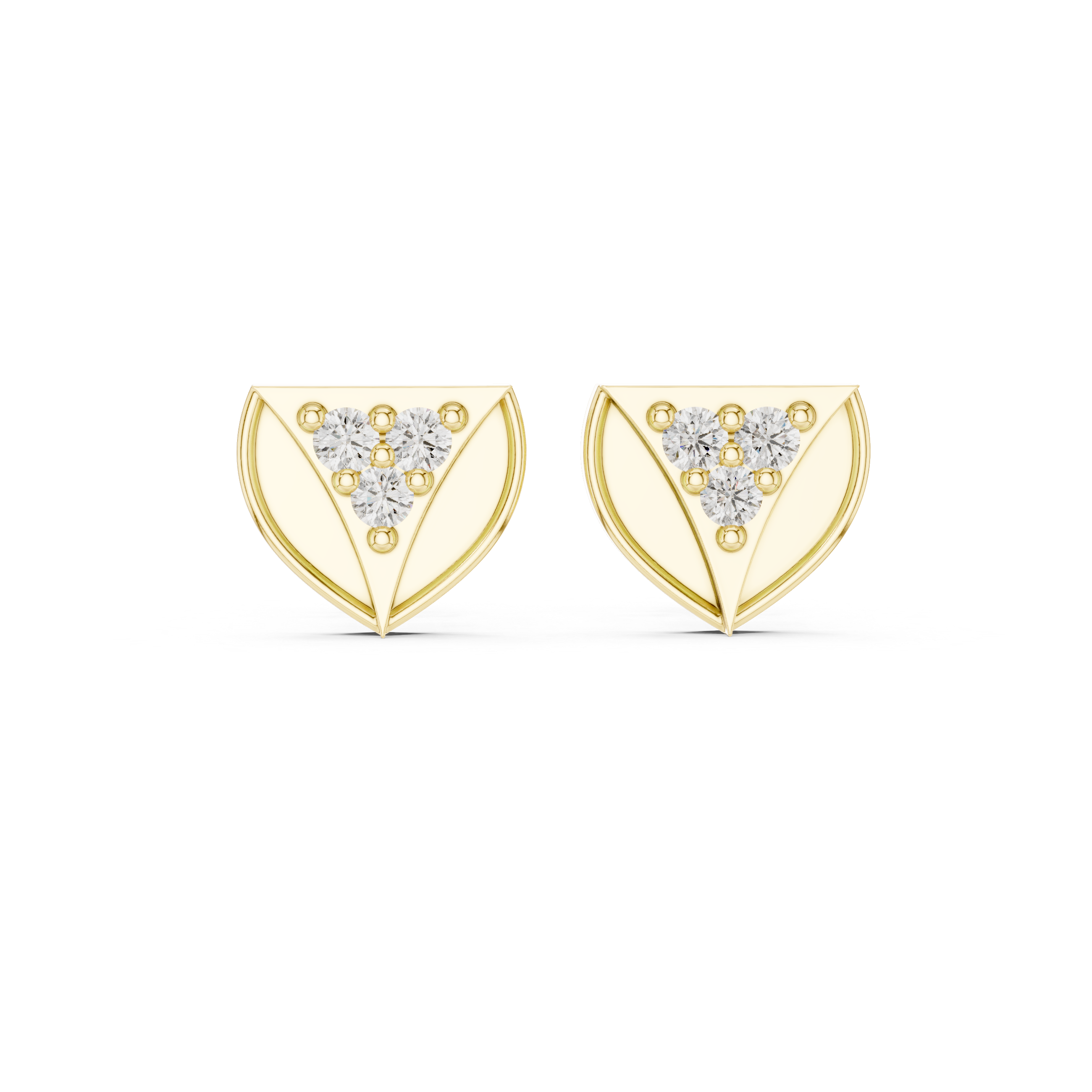 Royal Flush lab grown diamond earring design
