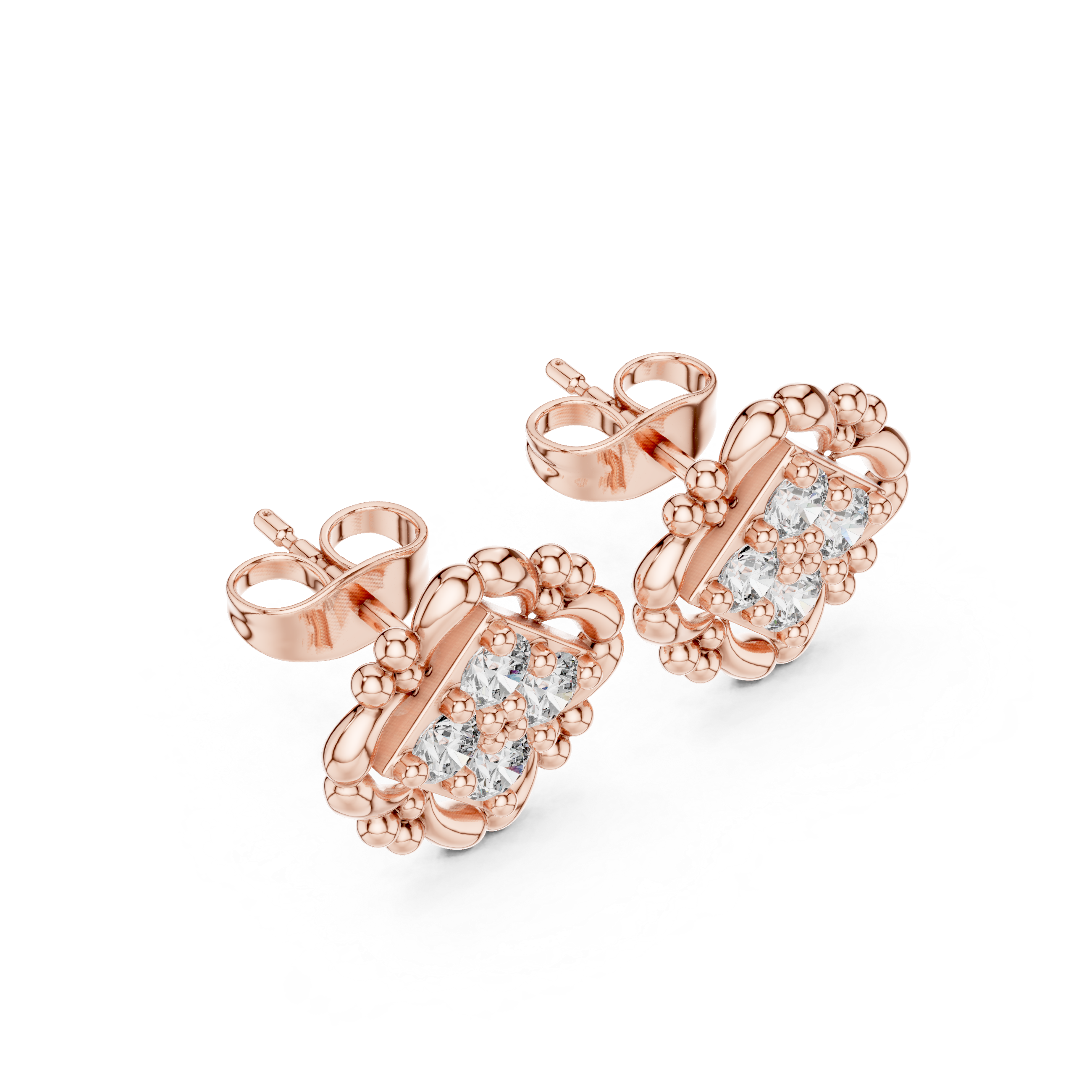 Dreamy Glitz lab grown diamond earring design
