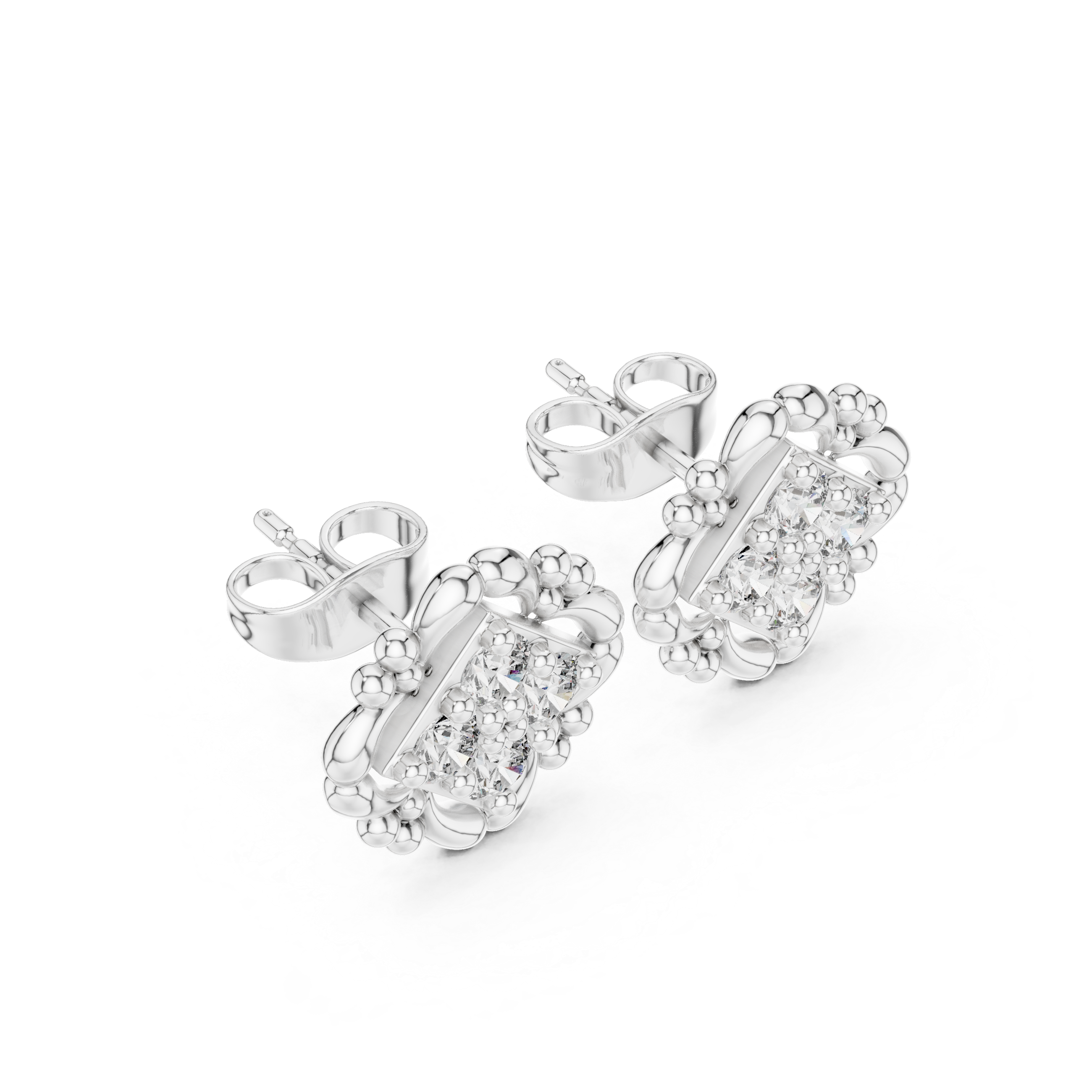 Dreamy Glitz lab grown diamond earring design