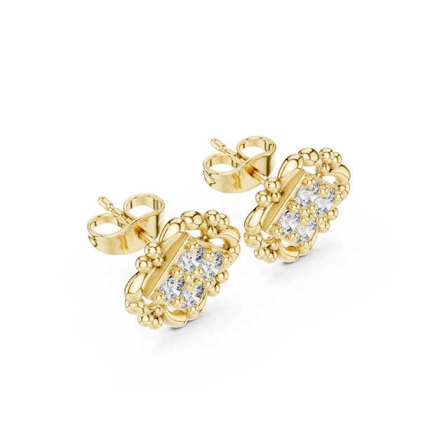 Dreamy Glitz lab grown diamond earring design