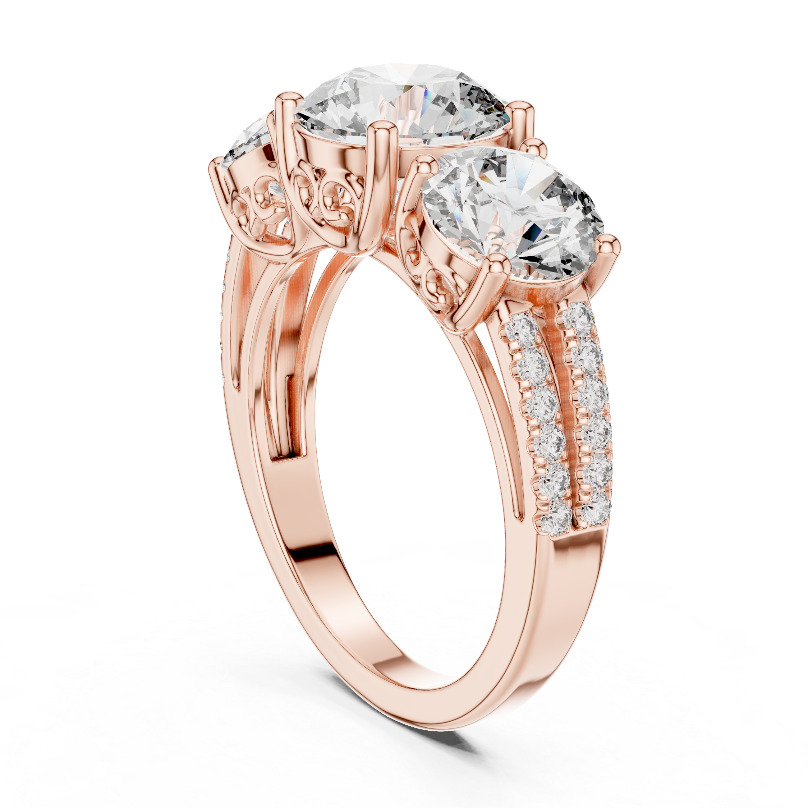 Vanguard Lead lab grown diamond ring
