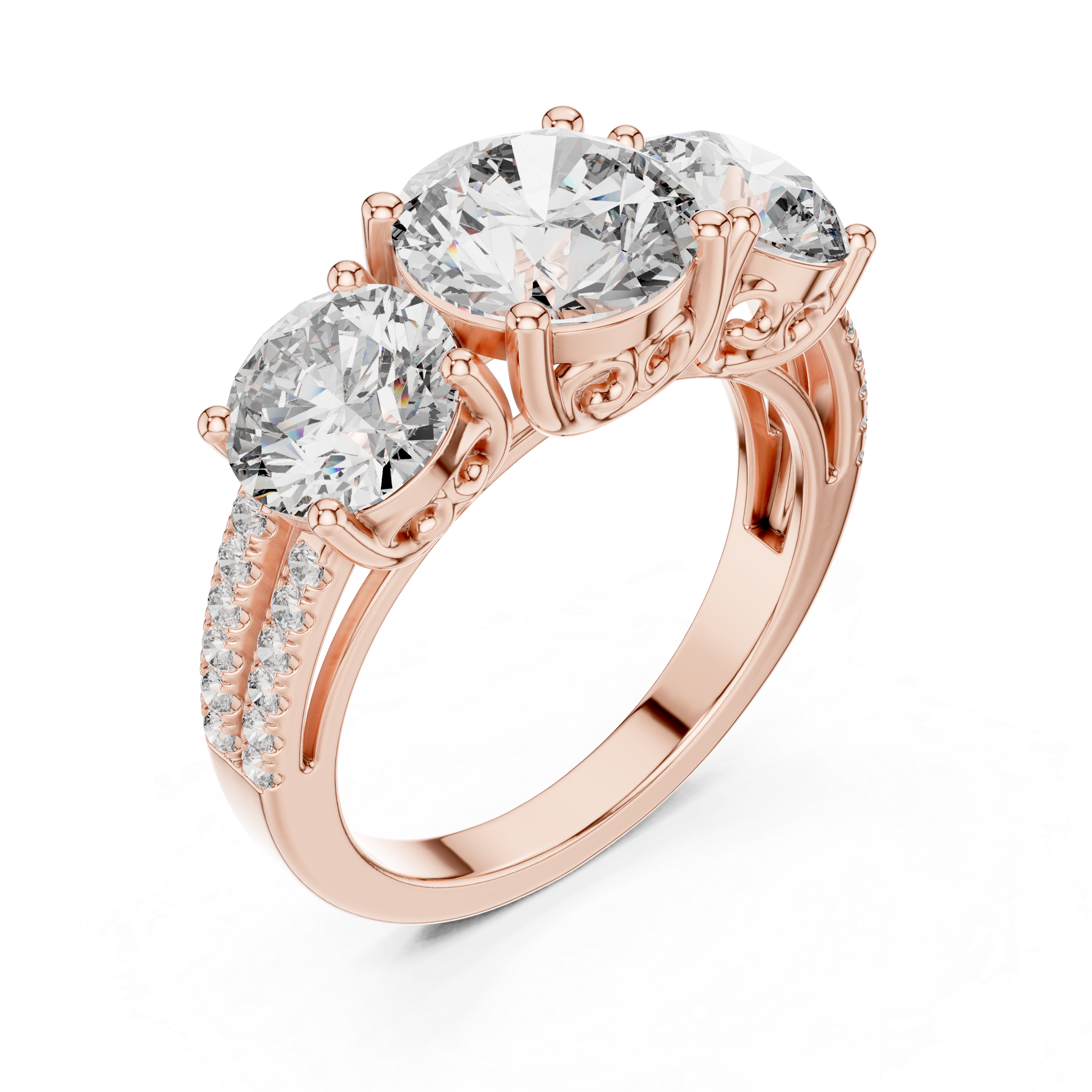 Vanguard Lead lab grown diamond ring
