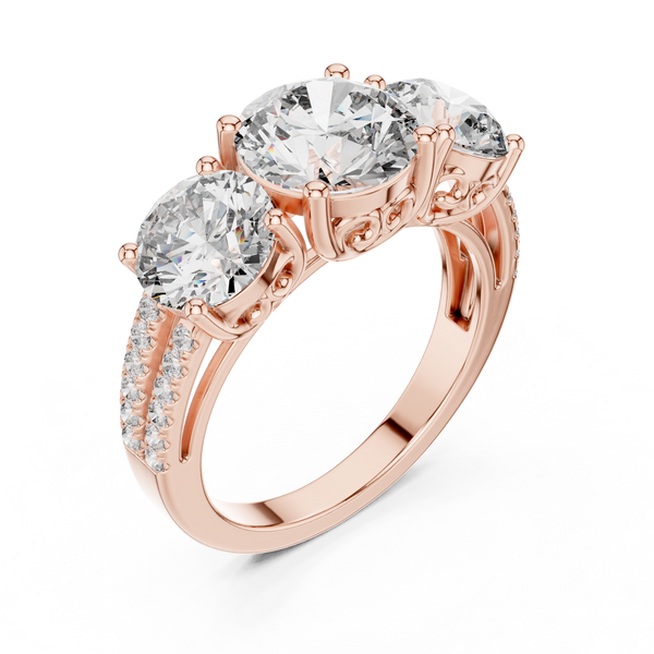 Vanguard Lead lab grown diamond ring