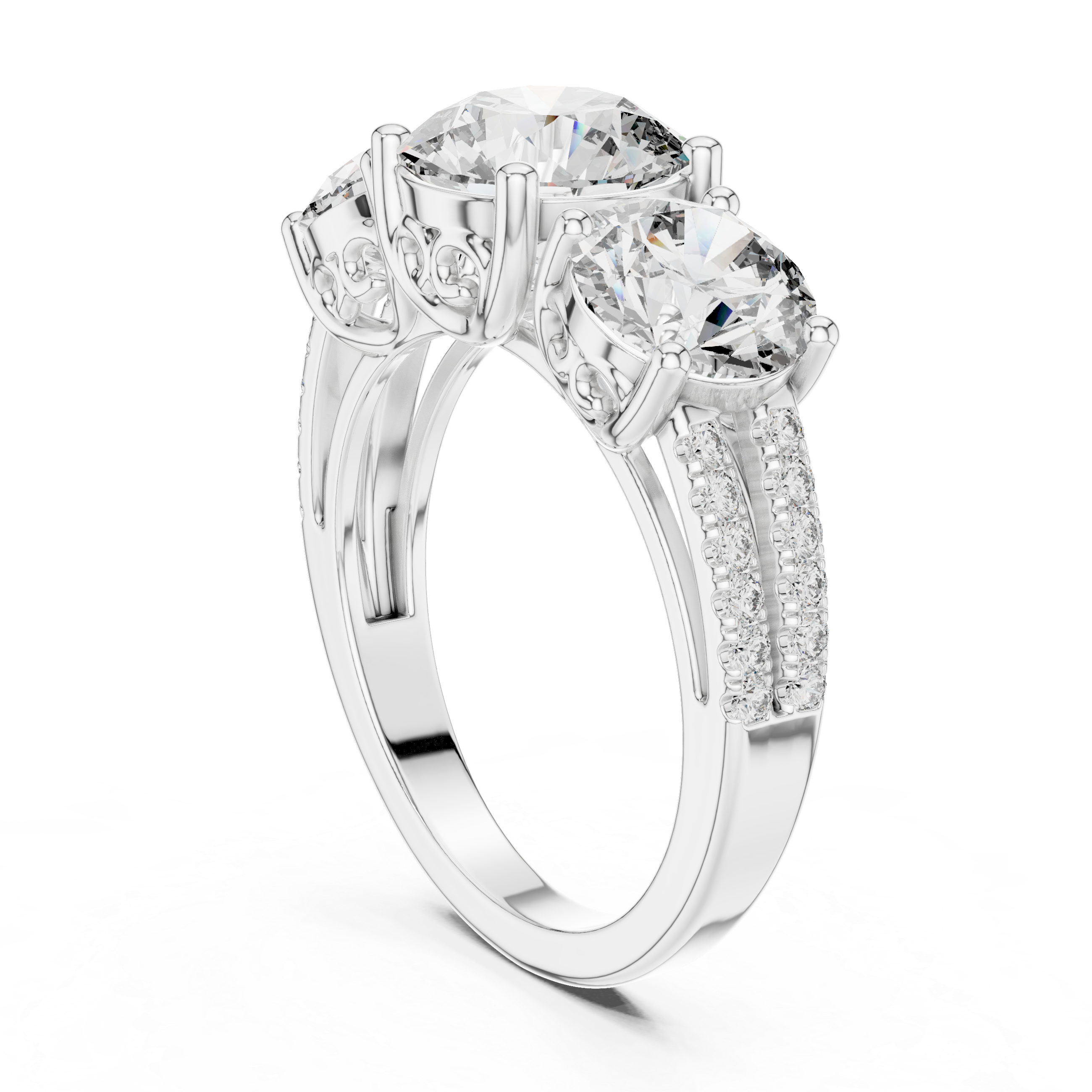 Vanguard Lead lab grown diamond ring
