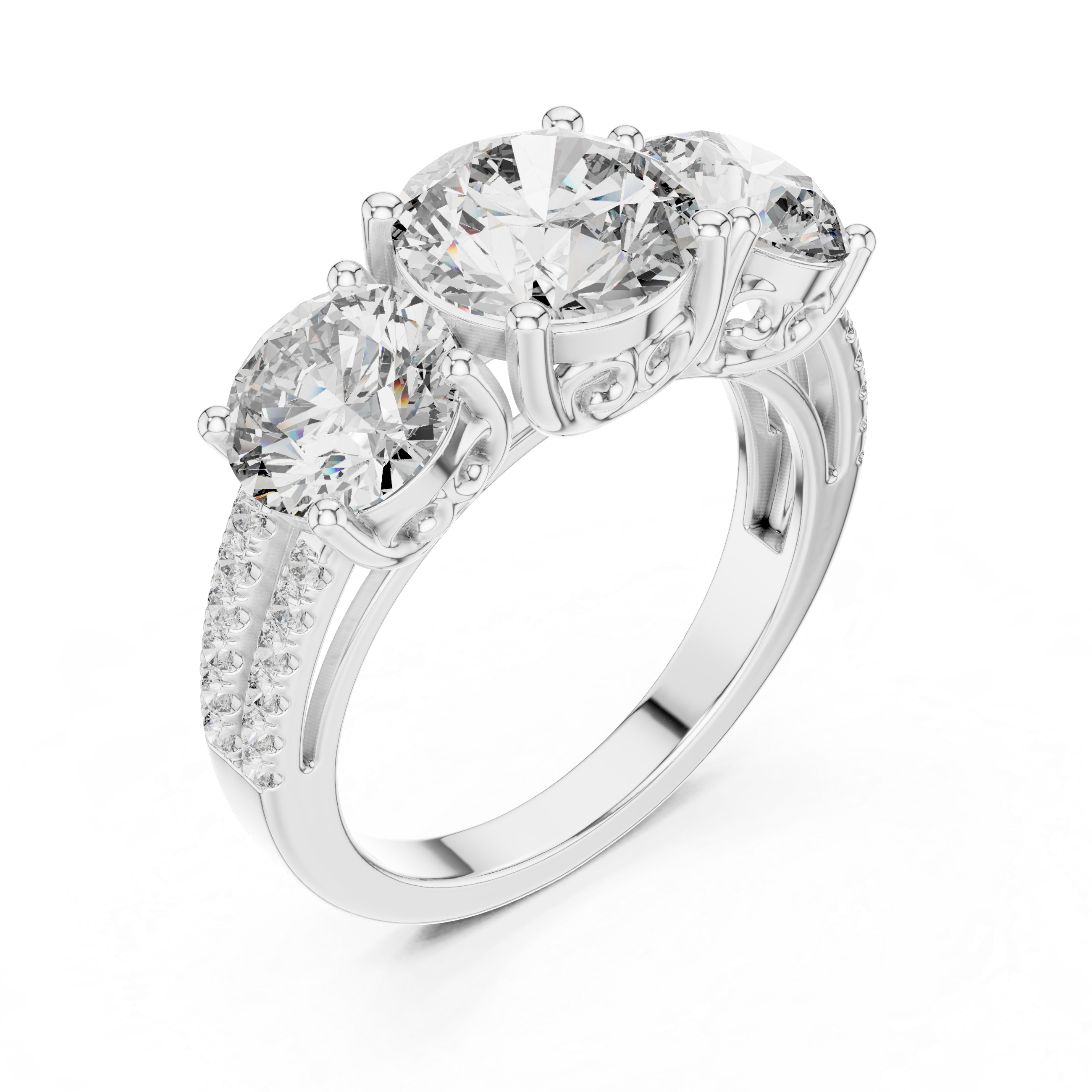 Vanguard Lead lab grown diamond ring