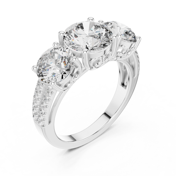 Vanguard Lead lab grown diamond ring