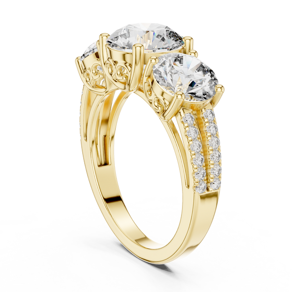 Vanguard Lead lab grown diamond ring