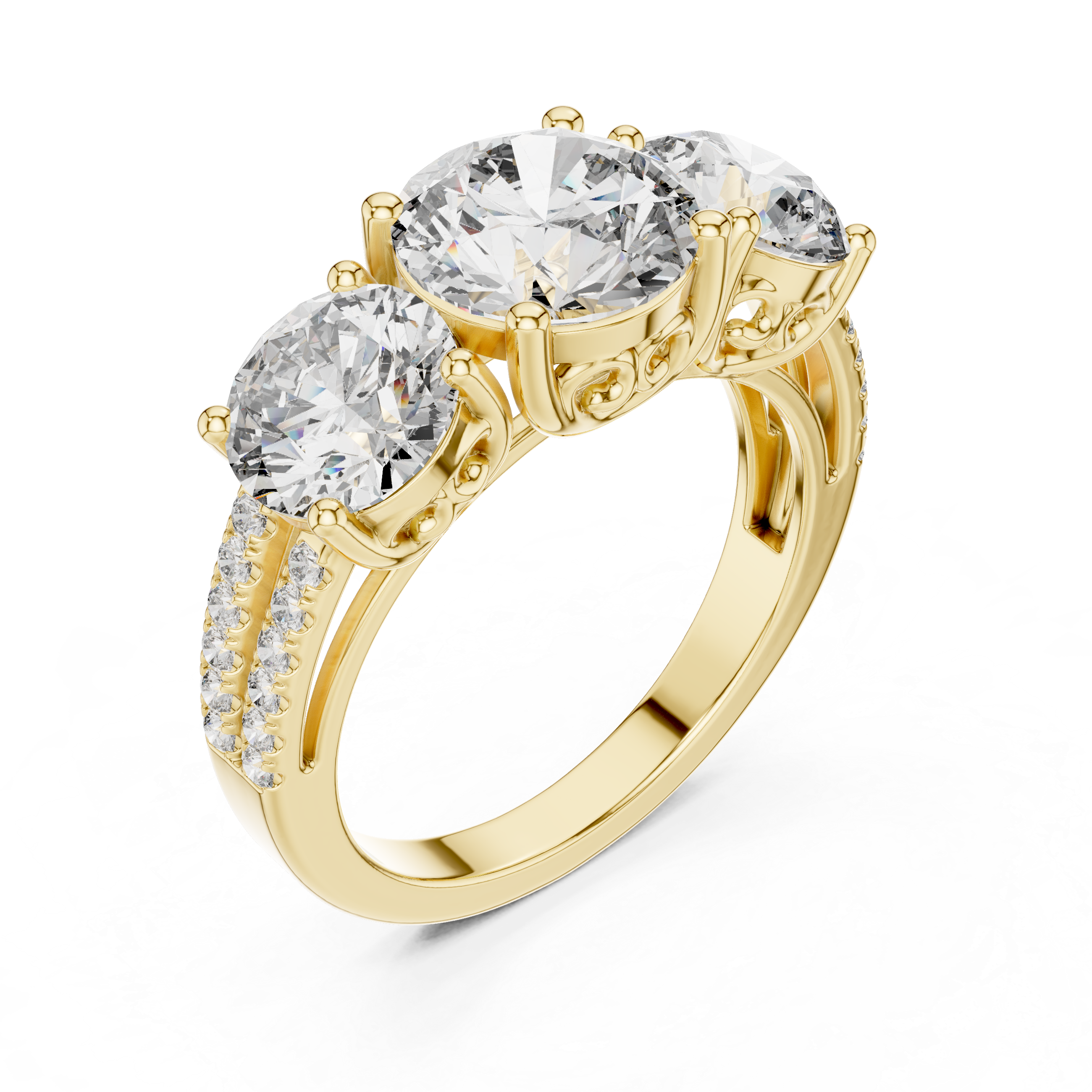Vanguard Lead lab grown diamond ring