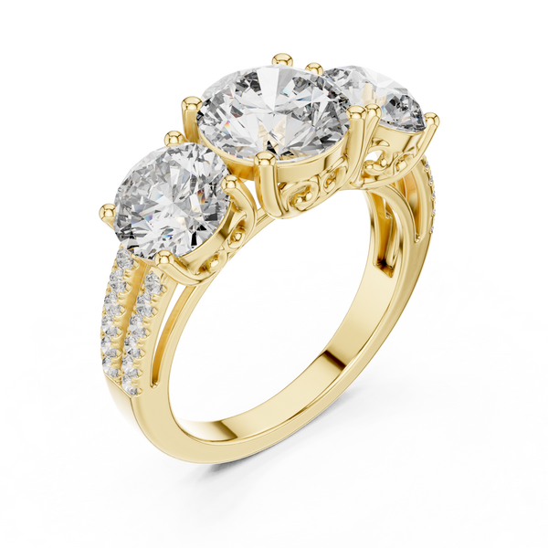 Vanguard Lead lab grown diamond ring
