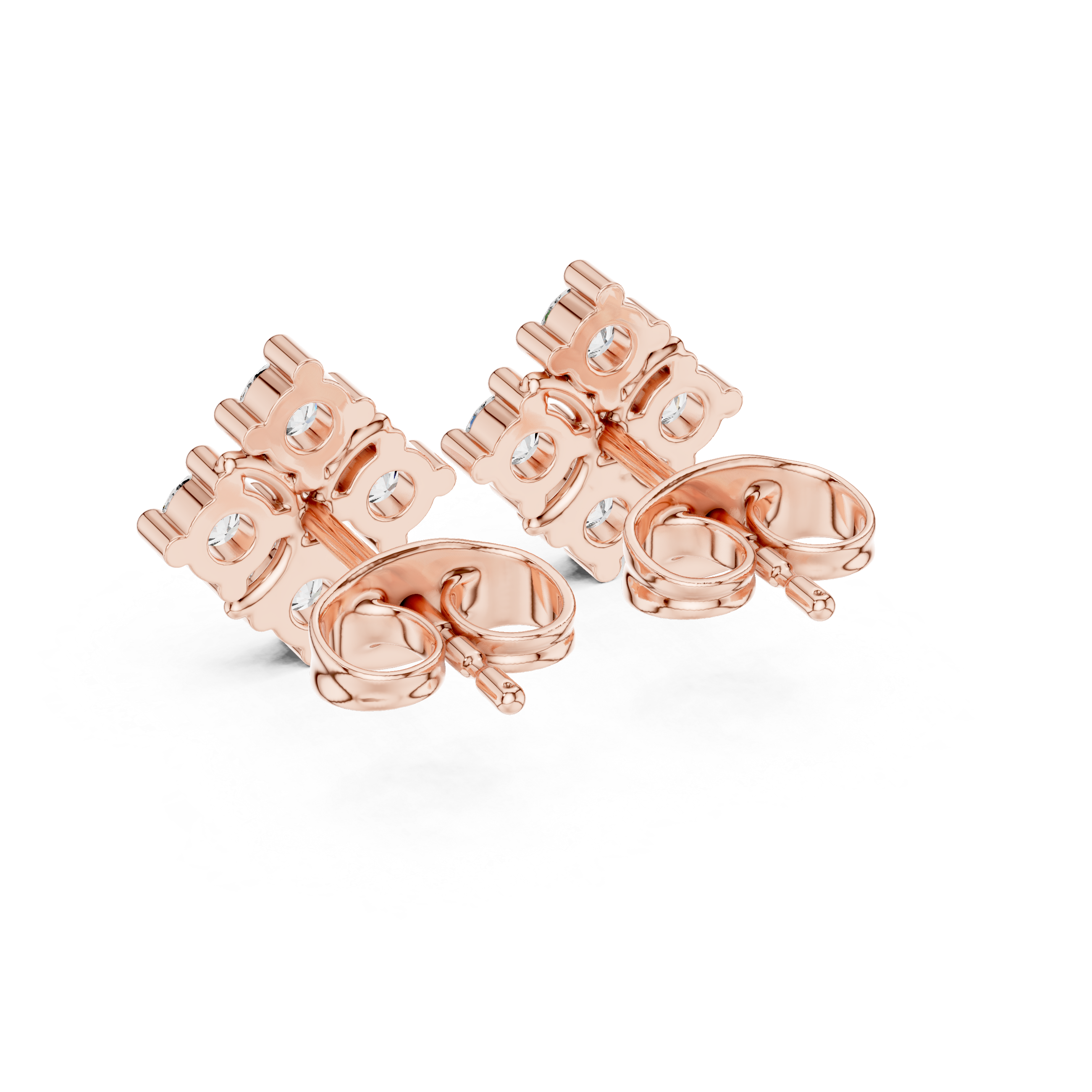 Sleek Line lab grown diamond earring design