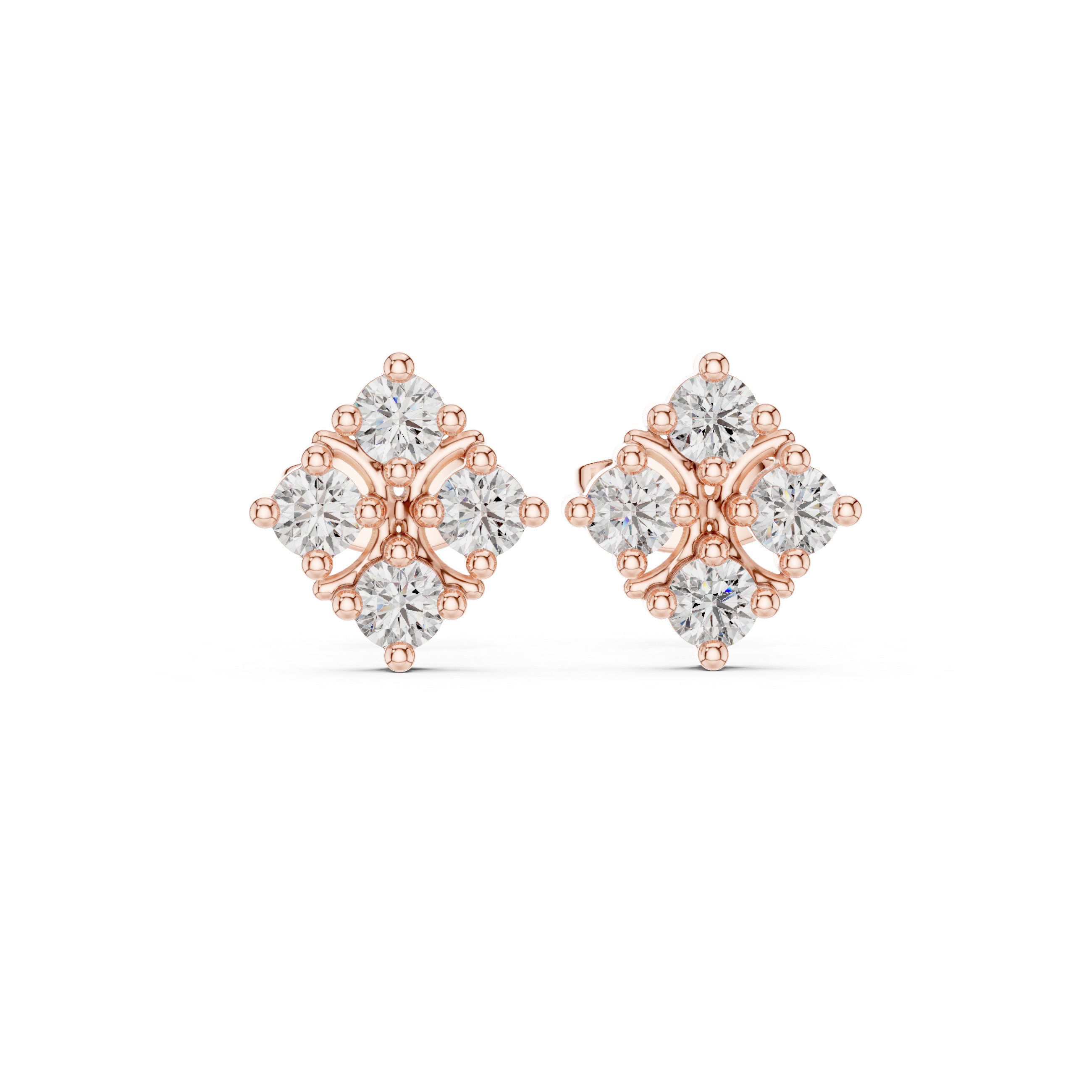 Sleek Line lab grown diamond earring design