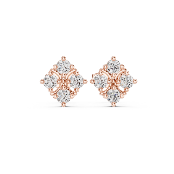 Sleek Line lab grown diamond earring design
