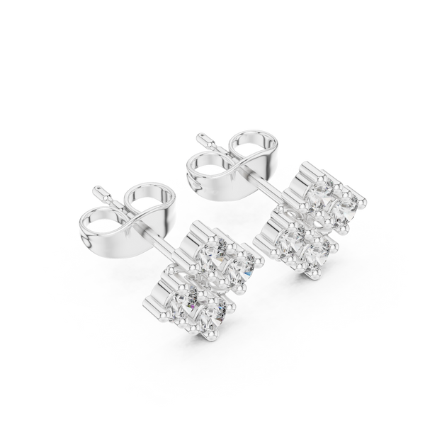 Sleek Line lab grown diamond earring design