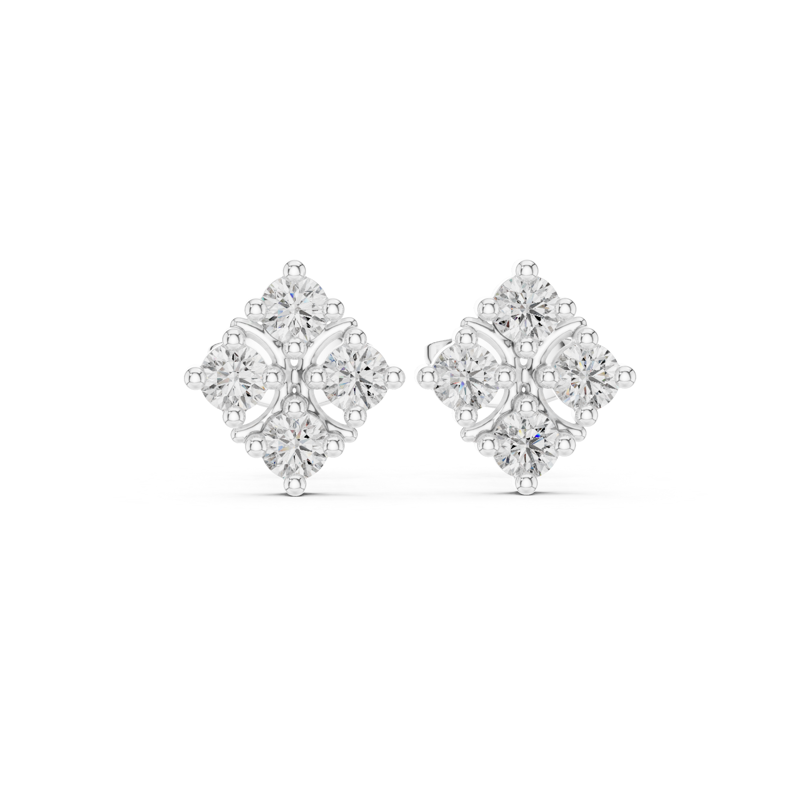 Sleek Line lab grown diamond earring design