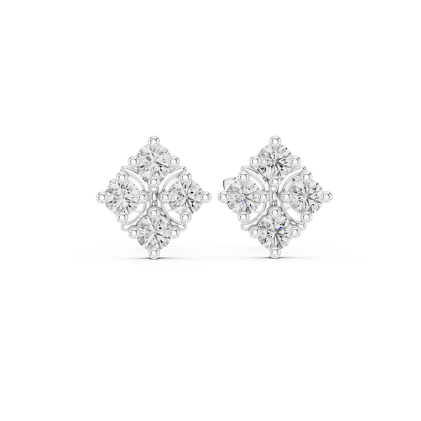 Sleek Line lab grown diamond earring design
