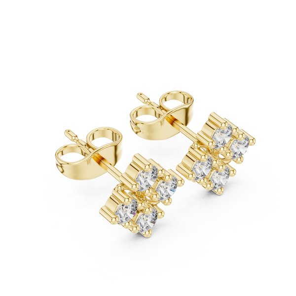 Sleek Line lab grown diamond earring design