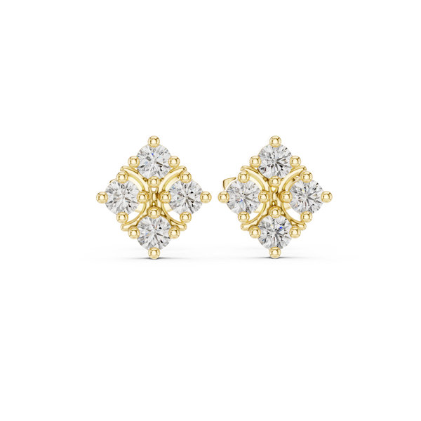 Sleek Line lab grown diamond earring design